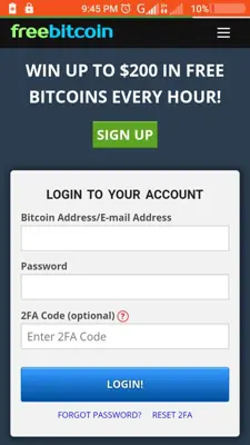 Freebitcoin every hour android App screenshot 3